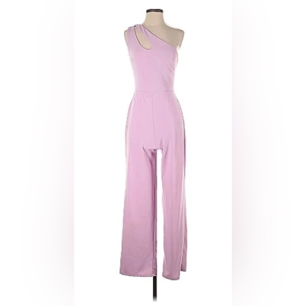 Hot Pink One Shoulder Jumpsuit Large, Party, Vacation, Night Out - Picture 8 of 8